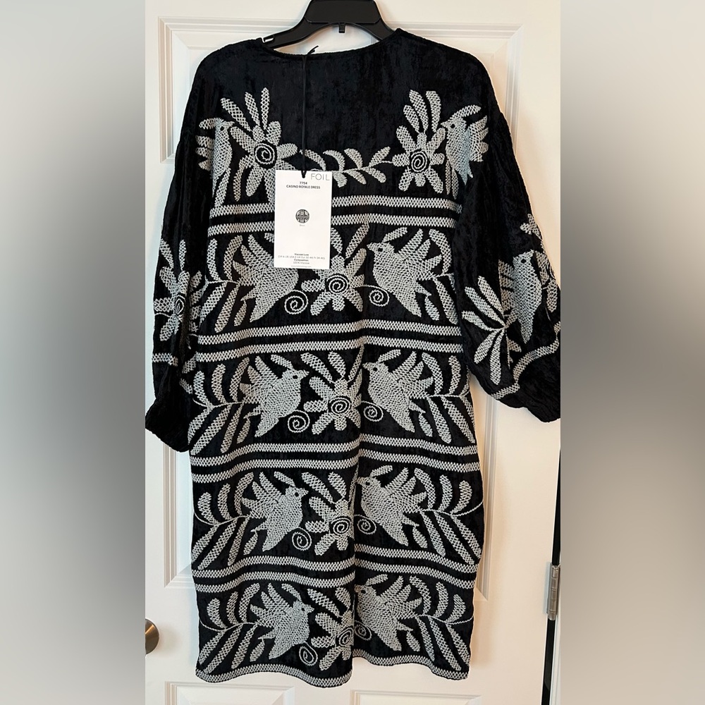 FOIL long sleeve dress